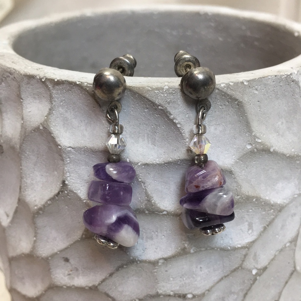 Amethyst earrings